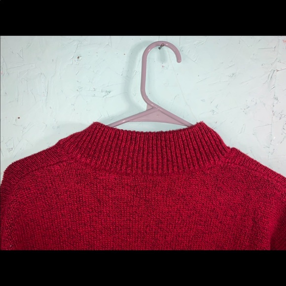 Chaps Red Half Zip Sweater - Picture 10 of 12
